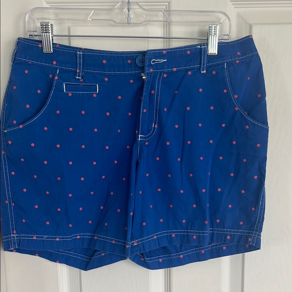 Columbia Blue Shorts with Pink Dots